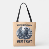 Tote Bag Compagnon occidental (Dos)