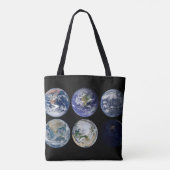 Tote Bag Comparaison D'Image De Vues Iconiques De La Planèt (Dos)