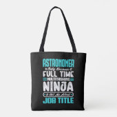 Tote Bag Compétences de travail d'astronome multitâche cosm (Dos)