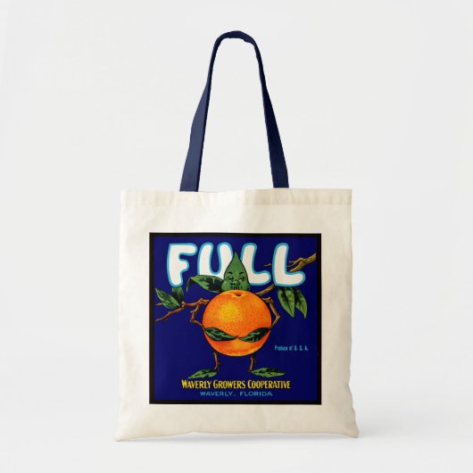 Tote Bag Complet - Étiquette orange (Devant)