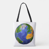 Tote Bag Complétez La Terre Avec Des Données Topographiques (Dos)