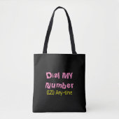 Tote Bag Composez mon numéro Fourre-tout (Devant)