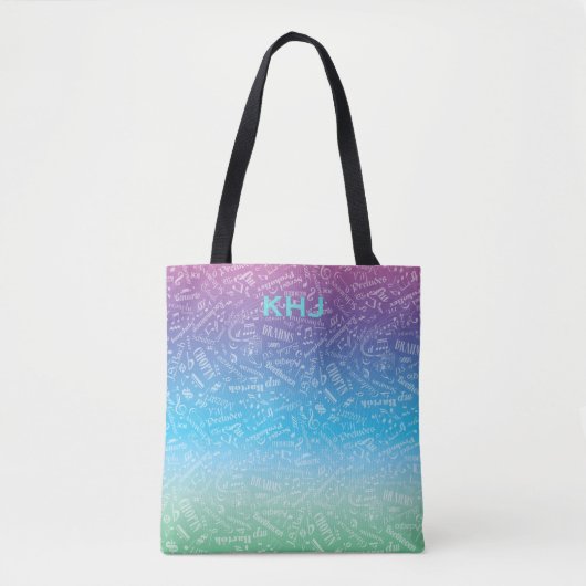 Tote Bag Compositeur de musique classique personnalisé Rain (Devant)