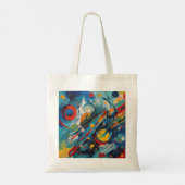 Tote Bag Composition Abstraite Dynamique Collision Céleste (Dos)