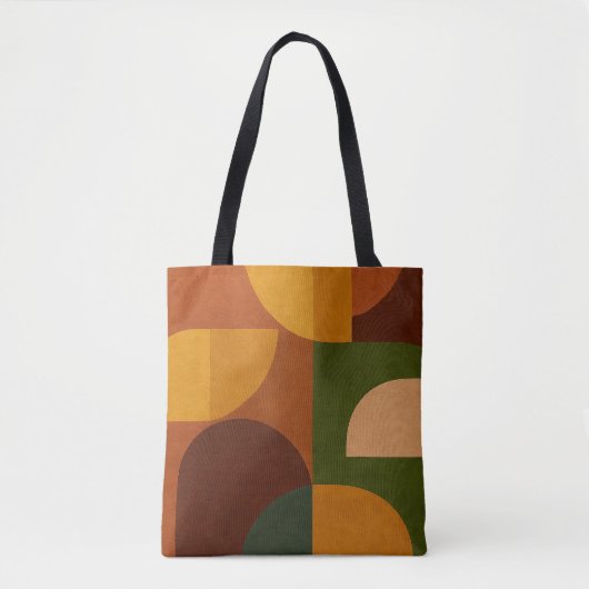 Tote Bag Composition Abstraite Moderne du Milieu du Siècle (Devant)