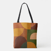 Tote Bag Composition Abstraite Moderne du Milieu du Siècle (Dos)
