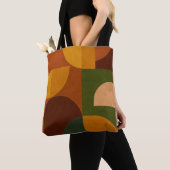 Tote Bag Composition Abstraite Moderne du Milieu du Siècle (De près)