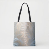 Tote Bag Composition aérée de feuilles de palmier blanches (Devant)
