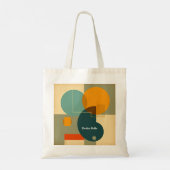 Tote Bag Composition Artistique de Formes Superposées (Dos)