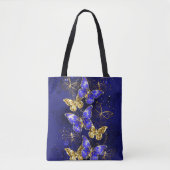 Tote Bag Composition avec les papillons Sapphire (Devant)