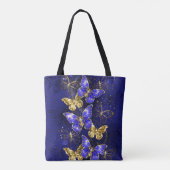 Tote Bag Composition avec les papillons Sapphire (Dos)