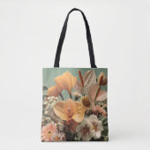 Tote Bag Composition florale d'anthurium et de fleurs tropi (Devant)