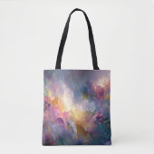 Tote Bag Composition florale pastel abstraite lumineuse (Devant)