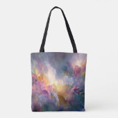 Tote Bag Composition florale pastel abstraite lumineuse (Dos)