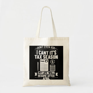 Tote Bag Comptabilisation Humour Taxe Je ne peux pas C'est 