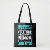 Tote Bag Comptable adjoint Titre du poste Profession amusan (Devant)