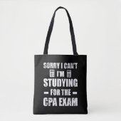 Tote Bag Comptable amusant Examens CPA (Devant)