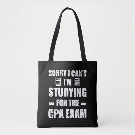 Tote Bag Comptable amusant Examens CPA (Devant)