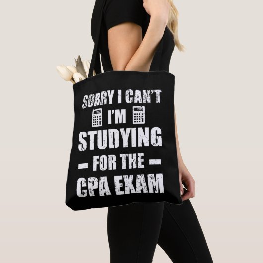 Tote Bag Comptable amusant Examens CPA (De près)
