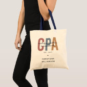 Tote Bag Comptable Public Certifié CPA Retro (Devant (produit))