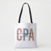 Tote Bag Comptable public certifié Retro CPA (Devant)