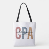 Tote Bag Comptable public certifié Retro CPA (Dos)