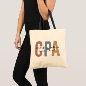 Tote Bag Comptable public certifié Retro CPA (Devant (produit))