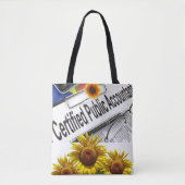 Tote Bag Comptable tournesol Fourre-tout (Devant)