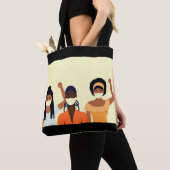 Tote Bag Compter chaque respiration (De près)