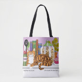 Tote Bag Comptoir de cuisine Orange Tabby Top Chat (Devant)