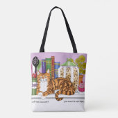 Tote Bag Comptoir de cuisine Orange Tabby Top Chat (Dos)