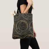 Tote Bag Concept seamless luxury pattern with dots and line (De près)