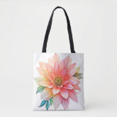Tote Bag Conception Abstraite de fleurs pétales douces (Devant)