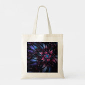 Tote Bag Conception Abstraite des fleurs fractales. (Dos)