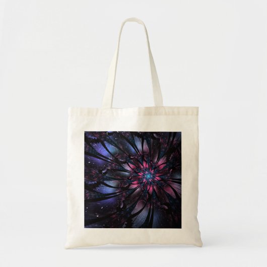 Tote Bag Conception Abstraite des fleurs fractales. (Devant)