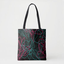 Conception Abstraite Floral Line Art Motif