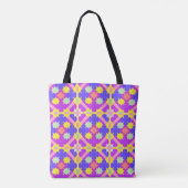 Tote Bag Conception Abstraite Géométrique Colorée (Dos)