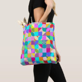 Tote Bag Conception Abstraite Géométrique Colorée, Graphiqu (De près)