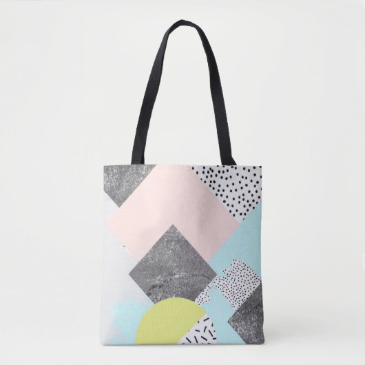 Tote Bag Conception abstraite géométrique de Scandi (Devant)