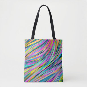 Tote Bag Conception abstraite psychédélique de Neon Multico