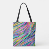 Tote Bag Conception abstraite psychédélique de Neon Multico (Dos)