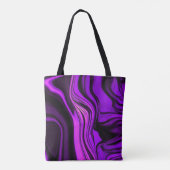 Tote Bag Conception abstraite violette (Dos)