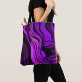 Tote Bag Conception abstraite violette (De près)