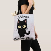 Tote Bag Conception adorable et superstitieuse de chats Fou (De près)