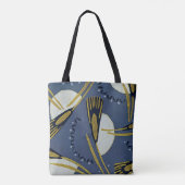 Tote Bag Conception Art Déco #7 floral (Dos)