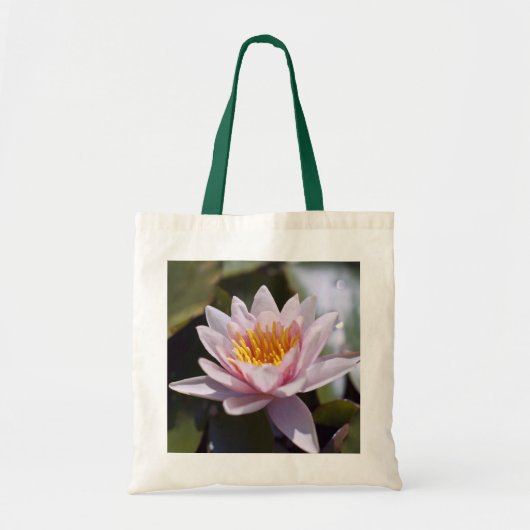Tote Bag Conception botanique florale de nénuphar tropical (Devant)