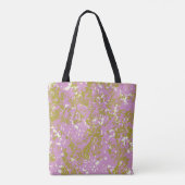 Tote Bag Conception botanique rose élégante personnalisée (Dos)