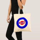 Tote Bag Conception britannique de scooter de mod (Devant (produit))