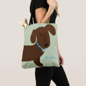 Tote Bag Conception Brown mignonne d'avant et de dos de (De près)