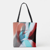 Tote Bag Conception cardiaque simple, mélange de ton crista (Dos)